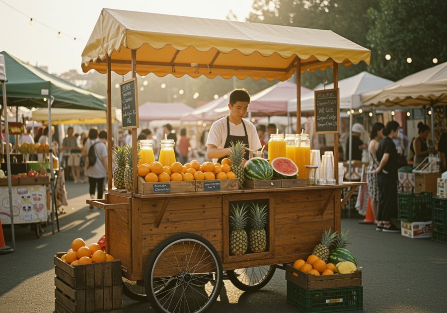 Những mô hình xe nước ép trái cây phù hợp cho người mới khởi nghiệp