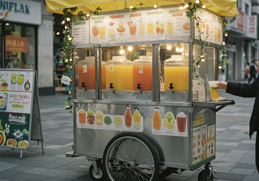 Những lỗi thường gặp khi trang trí xe nước ép mà chủ quán nên tránh