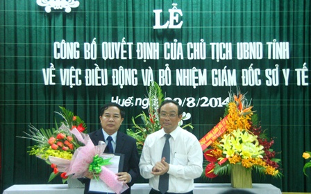 Bổ nhiệm Giám đốc mới Sở Y tế tỉnh Thừa Thiên – Huế - DU LỊCH HÀ TIÊN