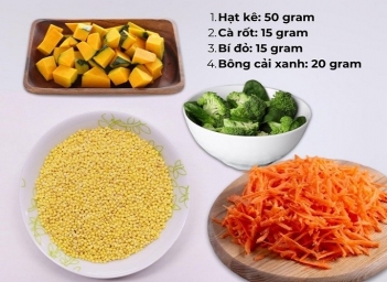 Gợi ý thực đơn 7 ngày với cháo hạt kê giúp bé hấp thu toàn diện