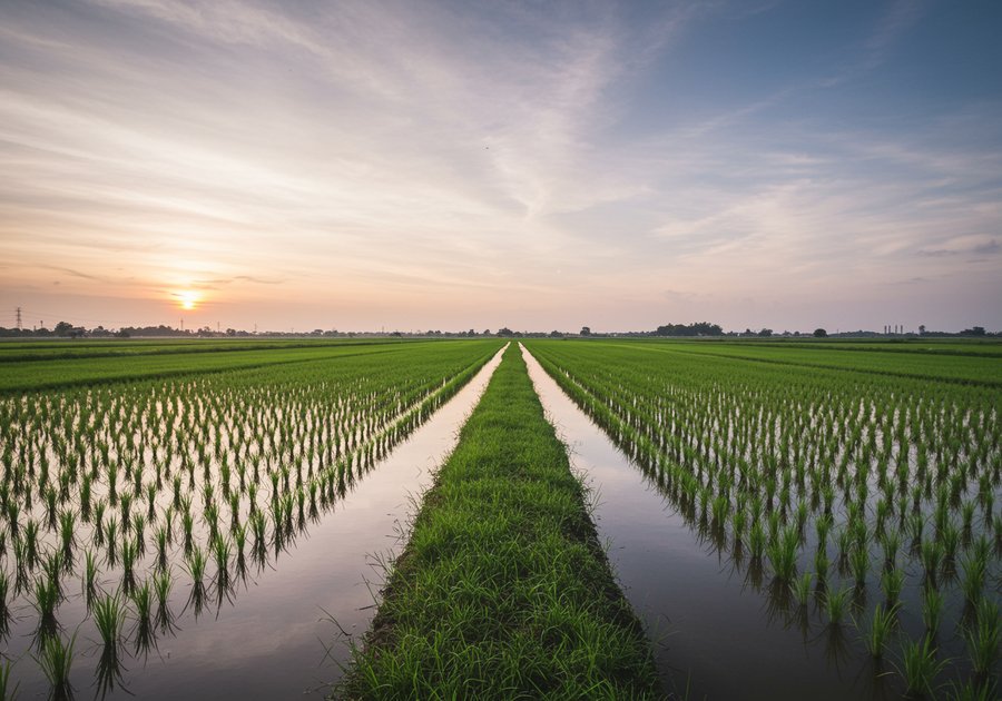 nuôi tôm càng xanh trên ruộng lúa